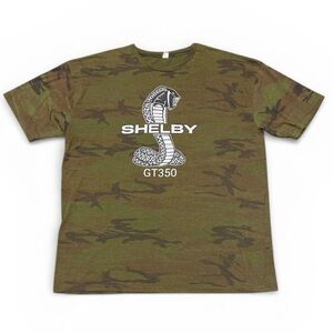 Men's Shelby GT350 Cobra Camo T-Shirt Size XXL Mustang Racing Tee